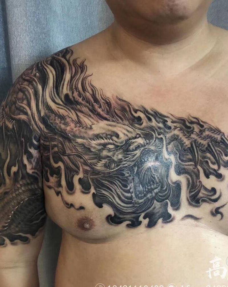 龙纹身图片_传统龙纹身图案