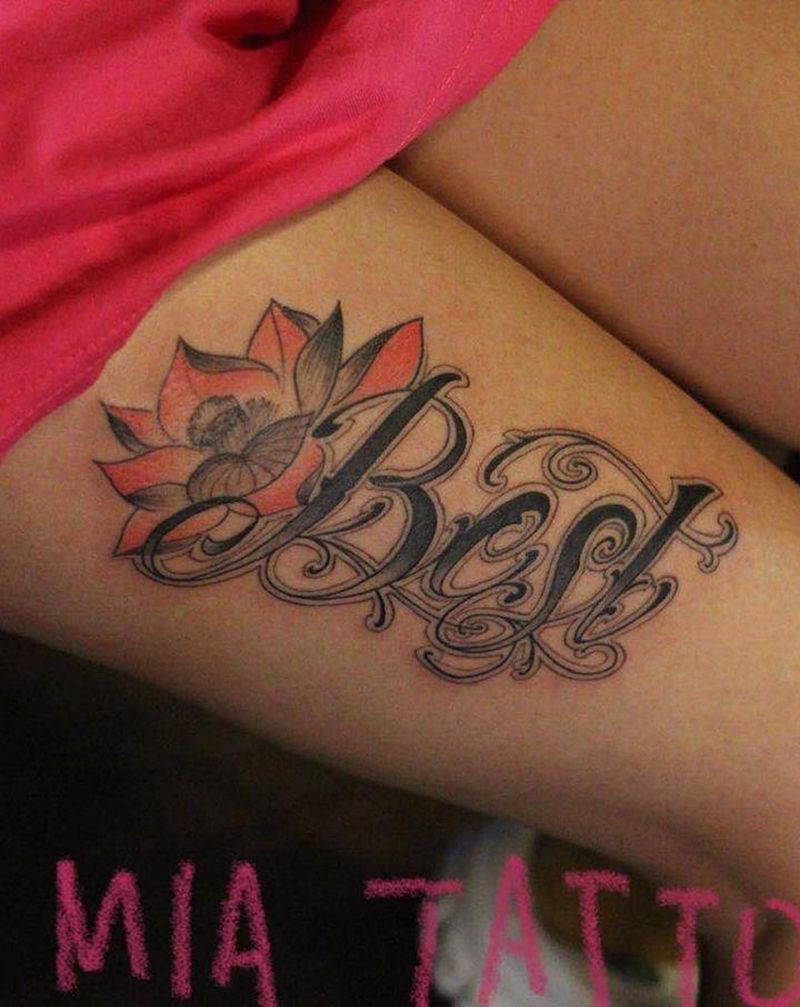 -纹身图片_腿部纹身图案