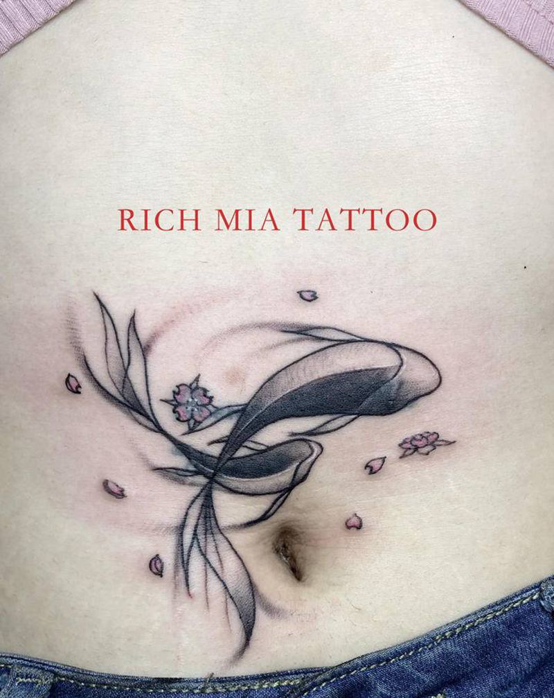 -纹身图片_腹部纹身图案