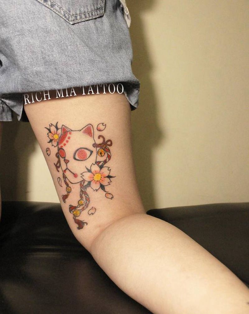 -纹身图片_腿部纹身图案