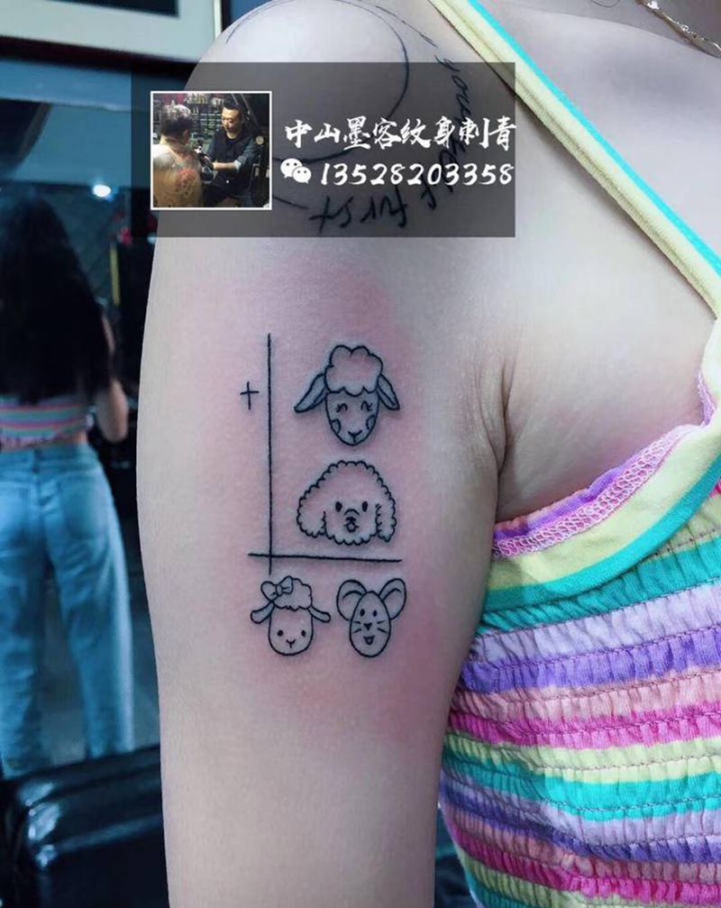 小清新纹身图片_手臂胸部小清新纹身图案