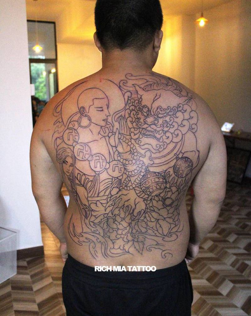 -纹身图片_背部纹身图案