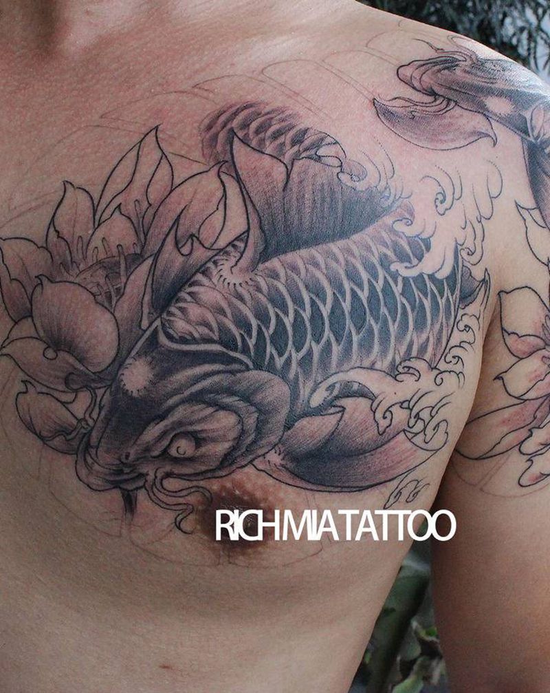 -纹身图片_手臂胸部纹身图案