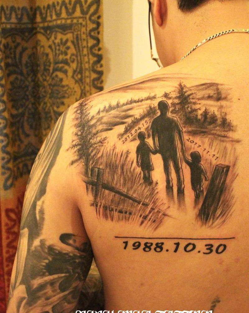 -纹身图片_肩部纹身图案