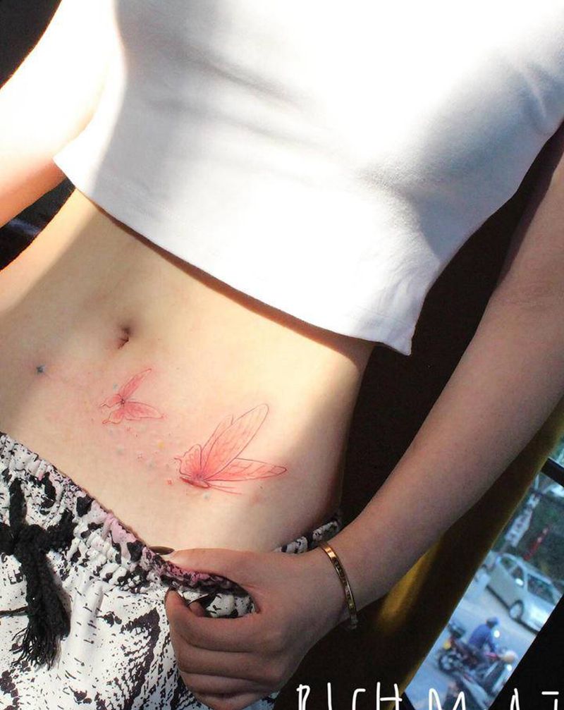 -纹身图片_腹部纹身图案