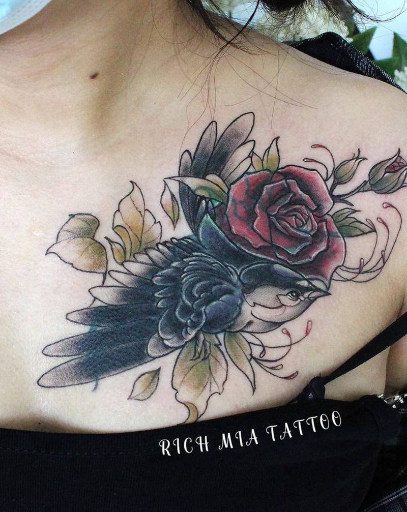 -纹身图片_胸部纹身图案