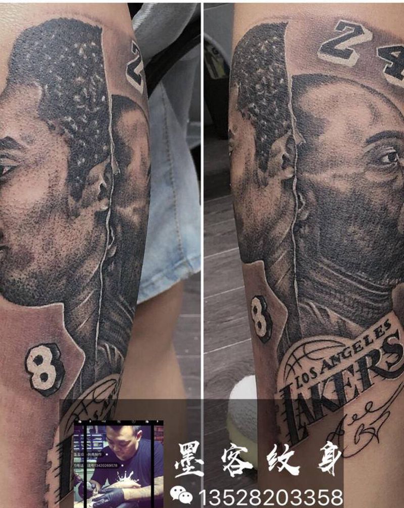 偶像的力量纹身图片_手臂腿部欧美写实纹身图案