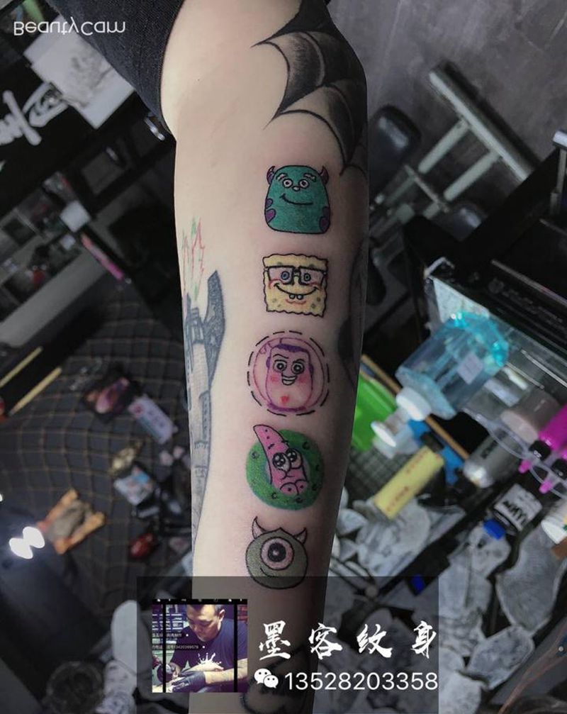 好可爱纹身图片_手臂纹身图案