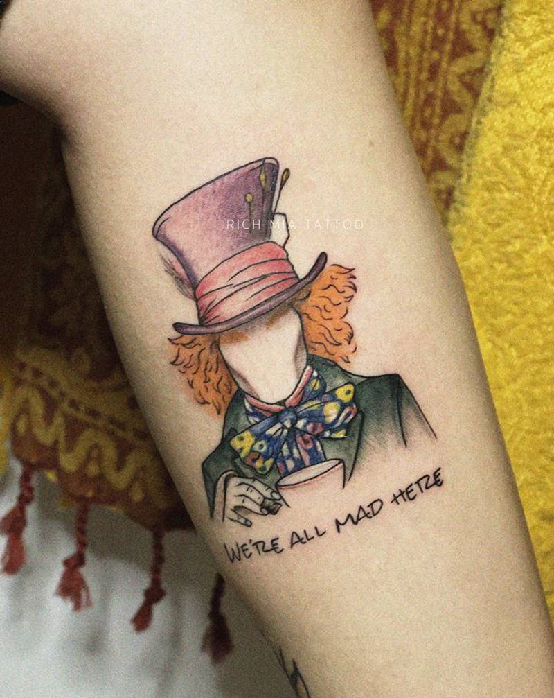 -纹身图片_腿部纹身图案