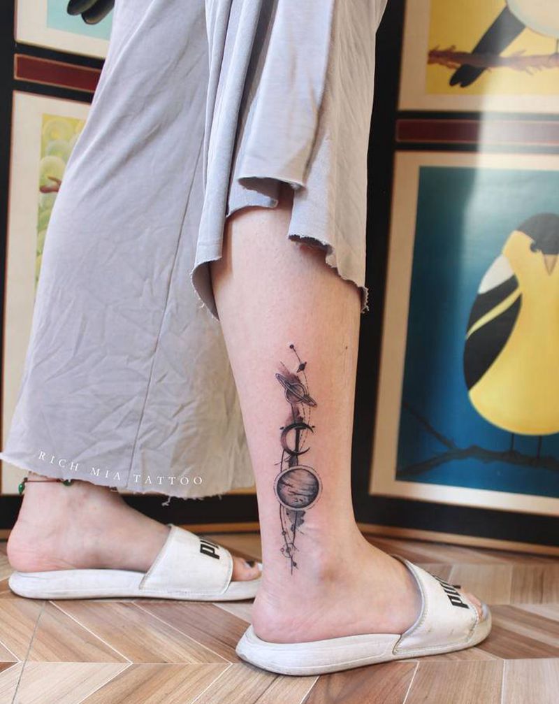 -纹身图片_脚部纹身图案