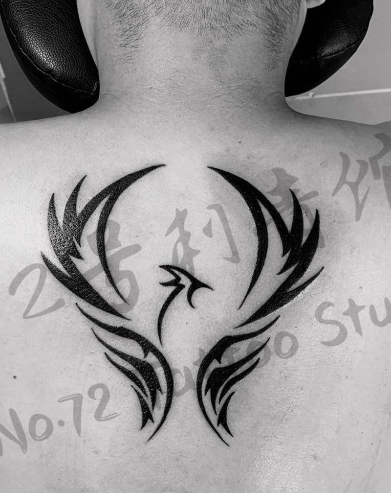 图腾-凤凰纹身图片_背部图腾纹身图案