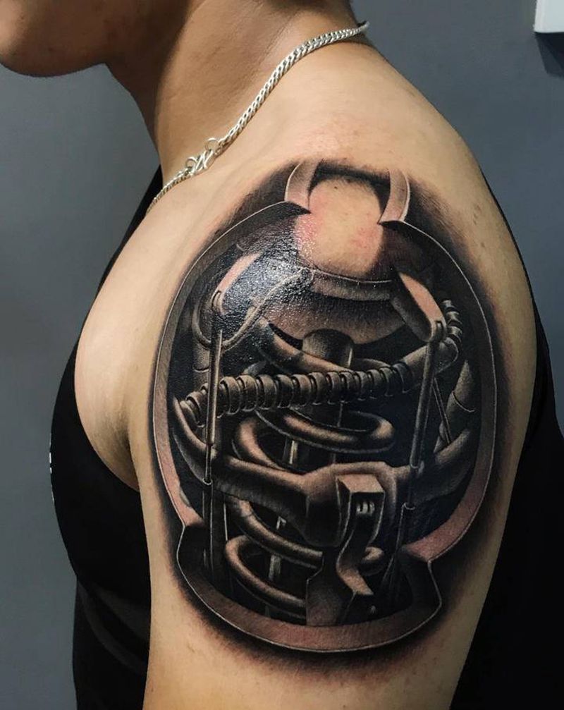 遮盖纹身图片_欧美写实纹身图案