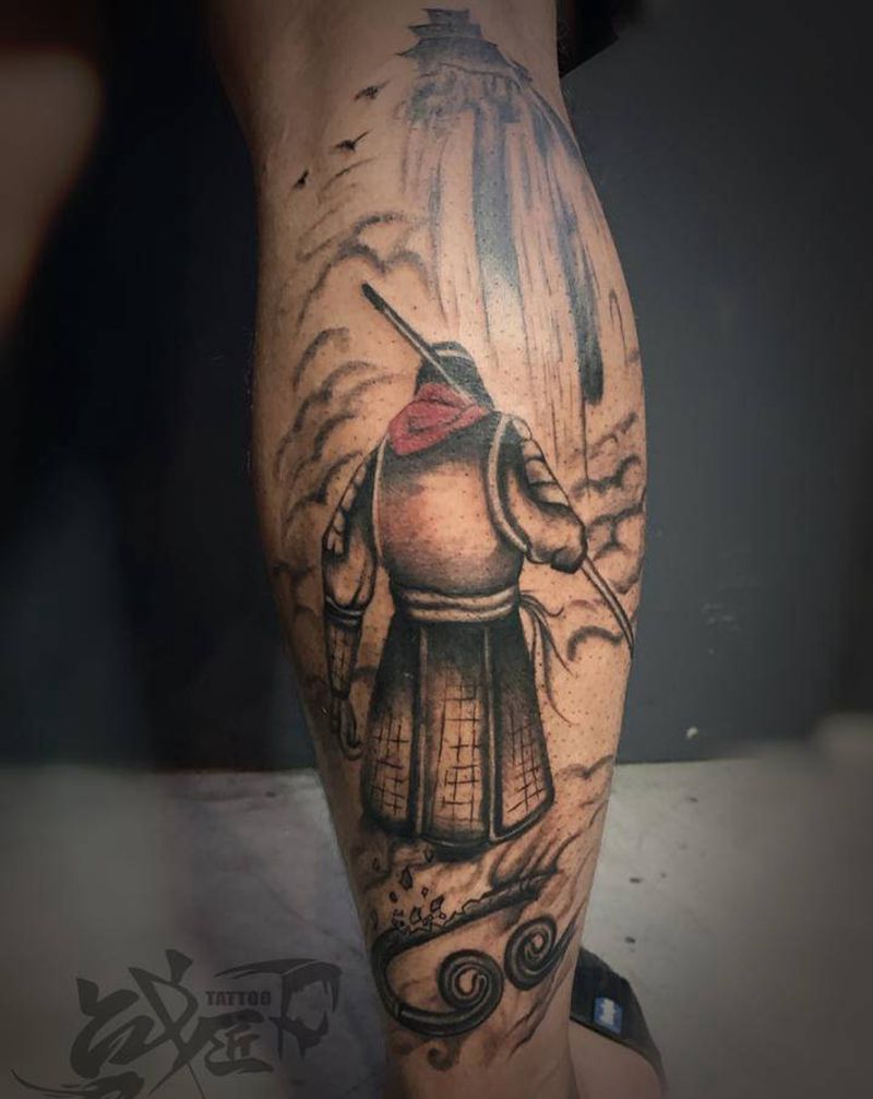 至尊宝纹身图片_脚部纹身图案