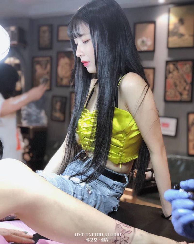 韩艺堂美近期work life纹身图片_生活纹身图案