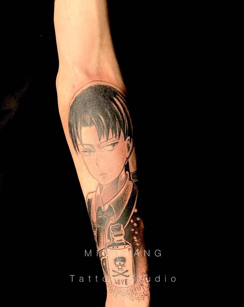 动漫人物纹身图片_New School纹身图案