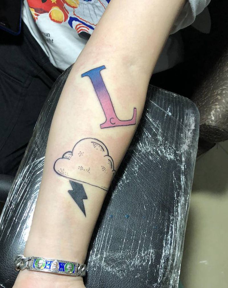 小清新纹身图片_手臂手部水彩纹身图案