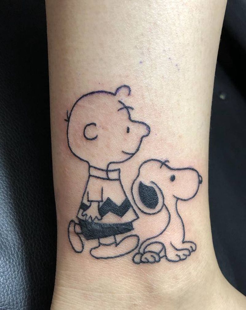 小清新纹身图片_腿部脚部新传统纹身图案