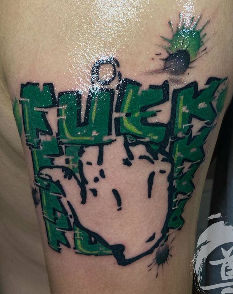 school纹身图片_手臂手部New School纹身图案