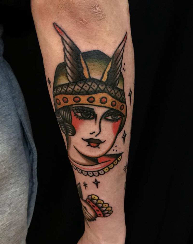 欧美风格纹身图片_手臂手部New School纹身图案