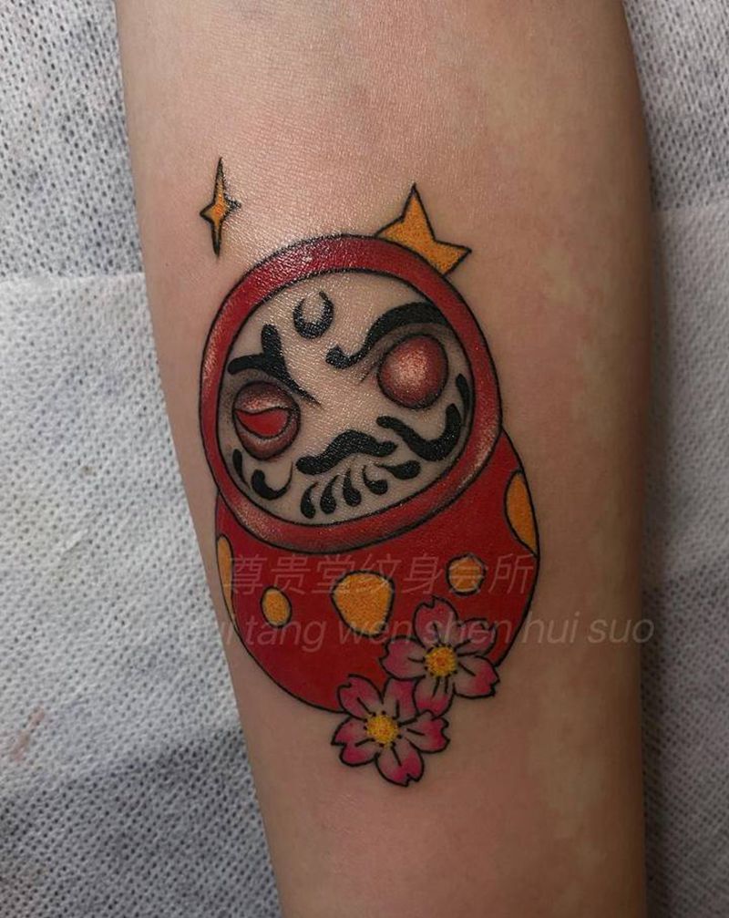 小图 修改纹身图片_手臂Old School水墨纹身图案