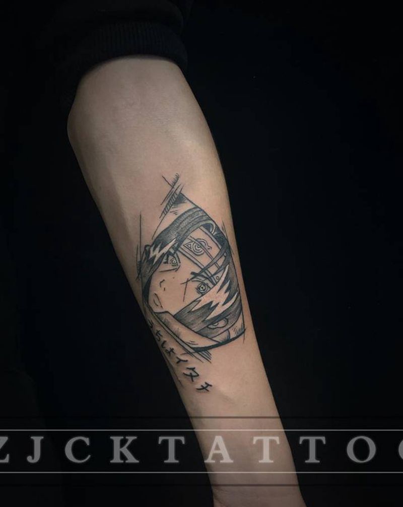 火影忍者-宇智波鼬纹身图片_手部纹身图案