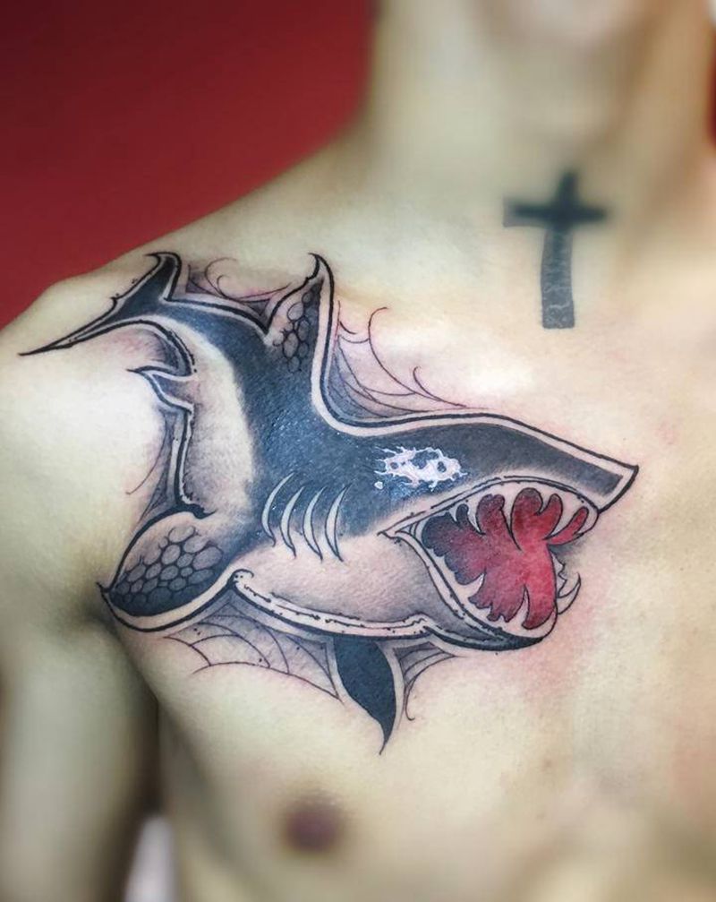 1纹身图片_胸部纹身图案