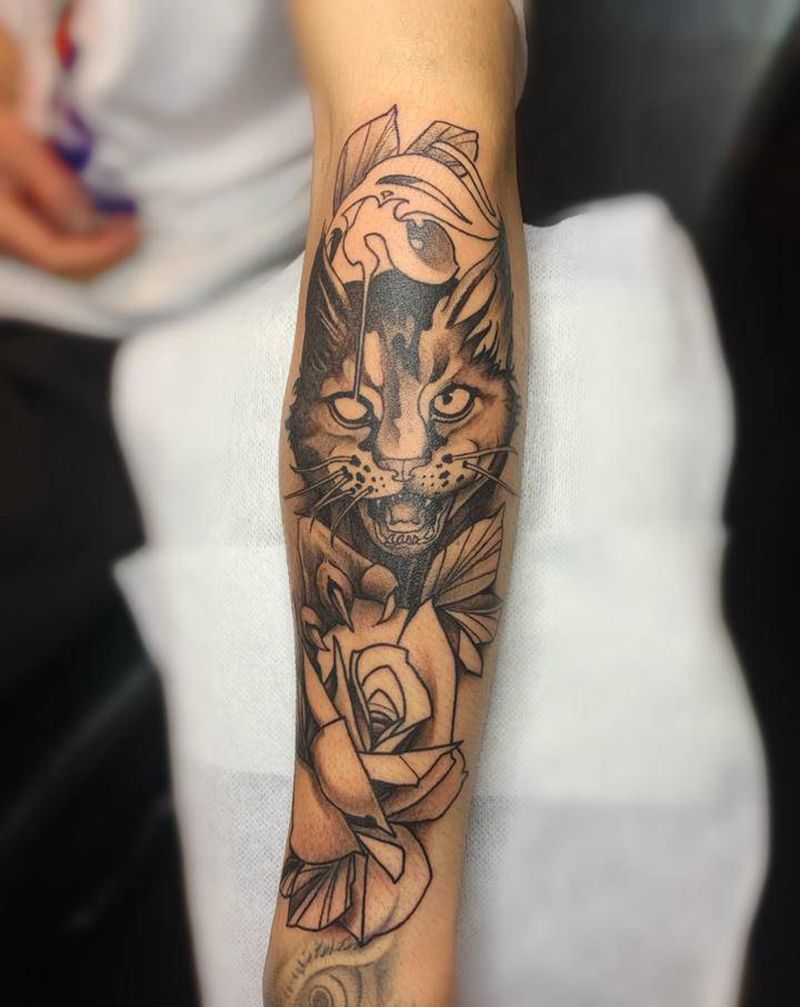 未完成纹身图片_手臂New School纹身图案