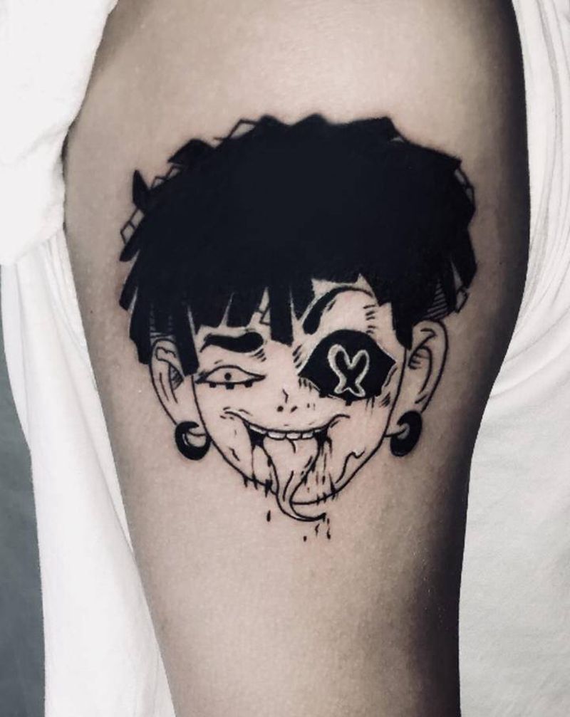 暗黑风纹身纹身图片_手部纹身图案