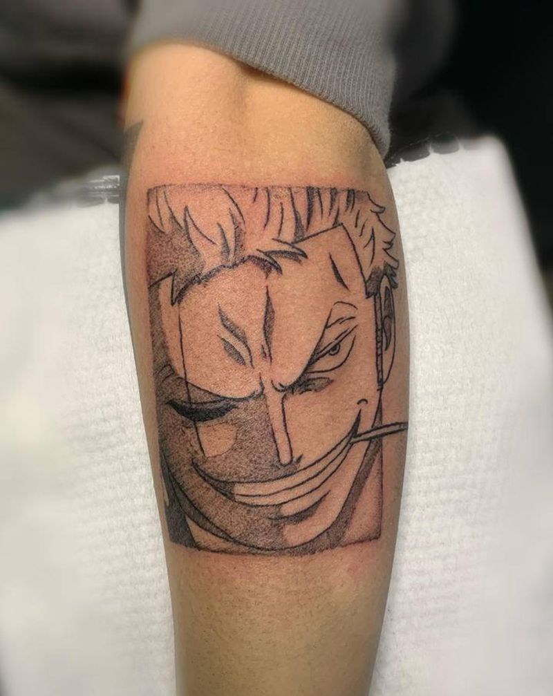 索隆纹身图片_手臂纹身图案