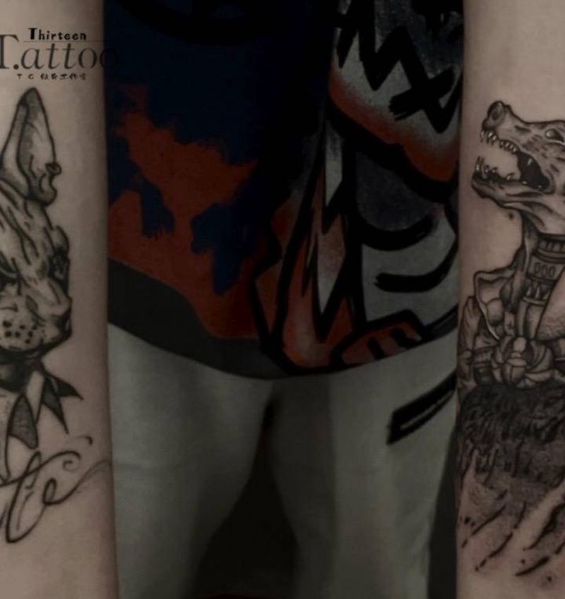 暗黑风纹身纹身图片_手部纹身图案