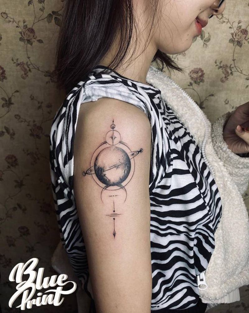 近期小作纹身图片_几何纹身图案