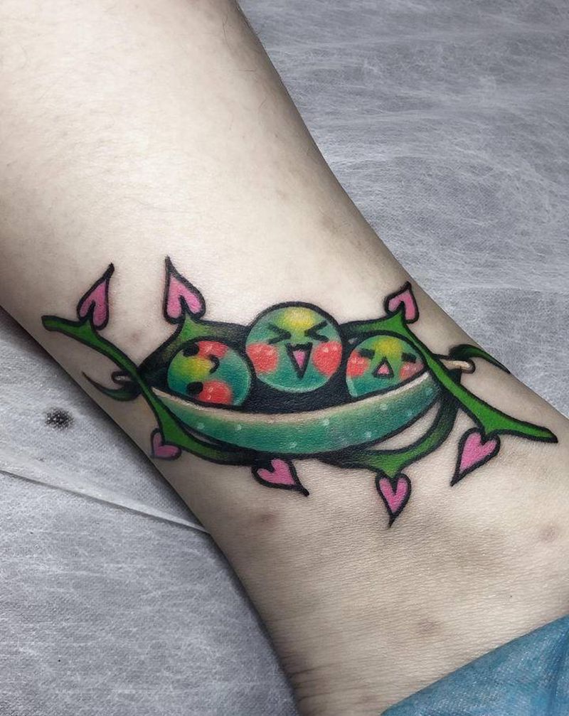 豌豆荚纹身图片_Old School纹身图案