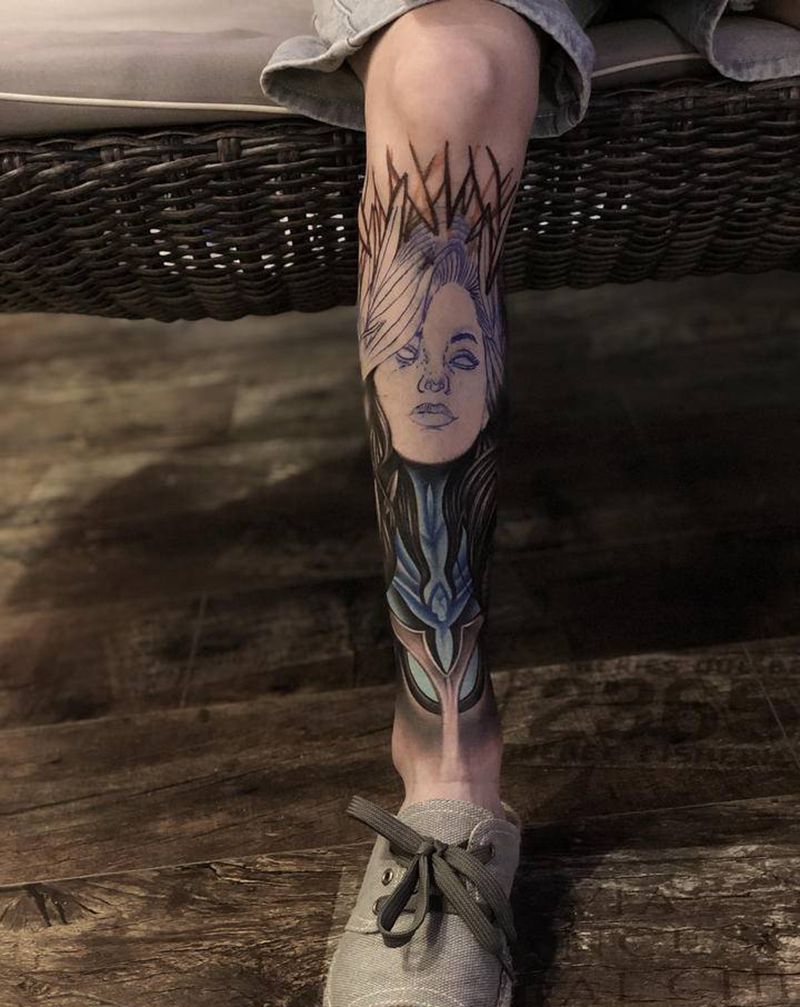 欧美人物纹身图片_欧美写实纹身图案