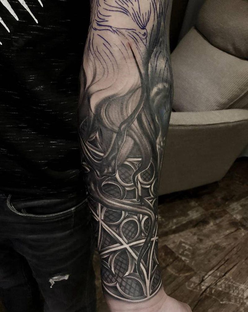 欧美纹身图片_手臂欧美写实纹身图案