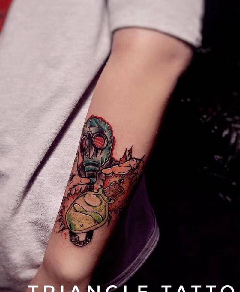 .纹身图片_手臂New School纹身图案