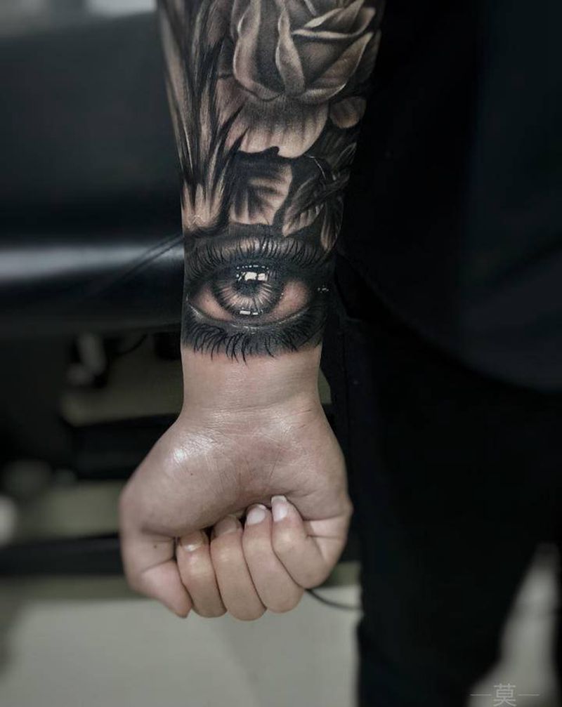 欧美小臂纹身图片_欧美写实纹身图案