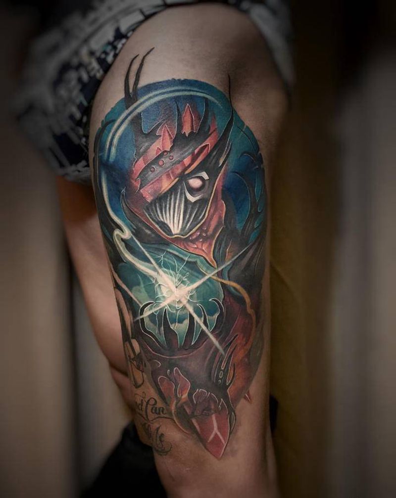 遮盖纹身图片_New School纹身图案