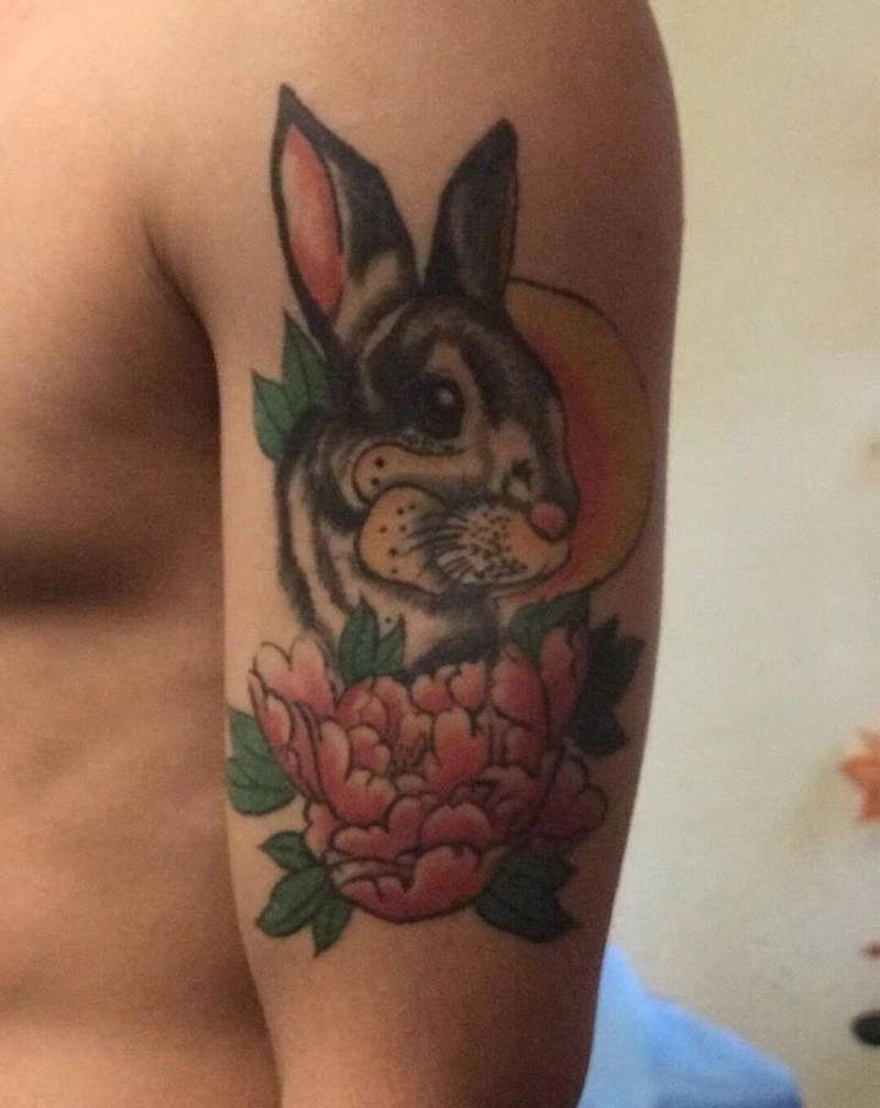 兔子修改纹身图片_手臂New SchoolOld School纹身图案