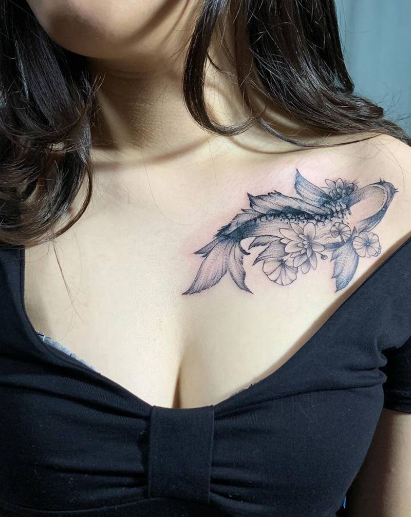 覆盖纹身图片_胸部纹身图案