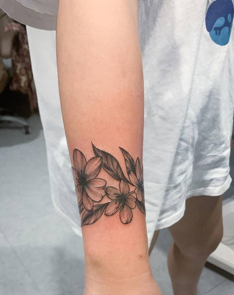 手环纹身图片_手部纹身图案