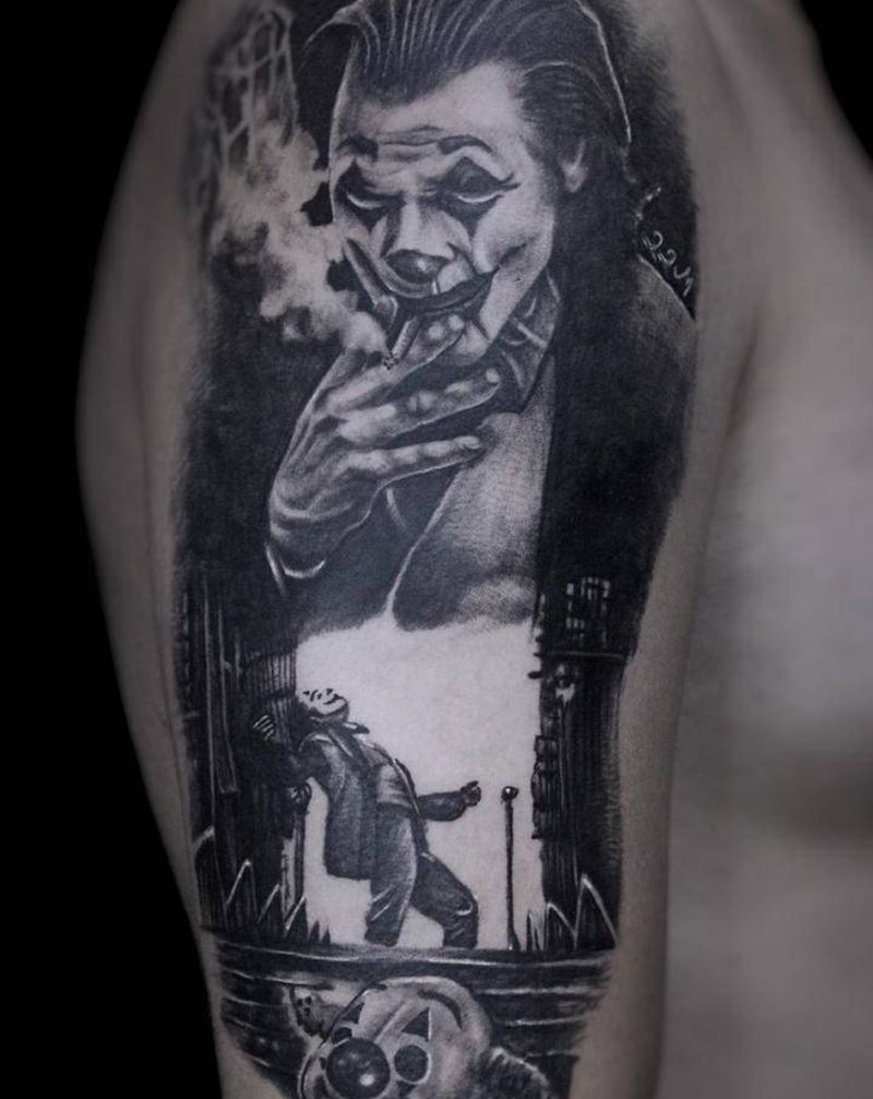 J纹身图片_手臂欧美写实纹身图案