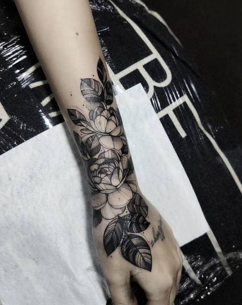 遮盖纹身图片_手部纹身图案