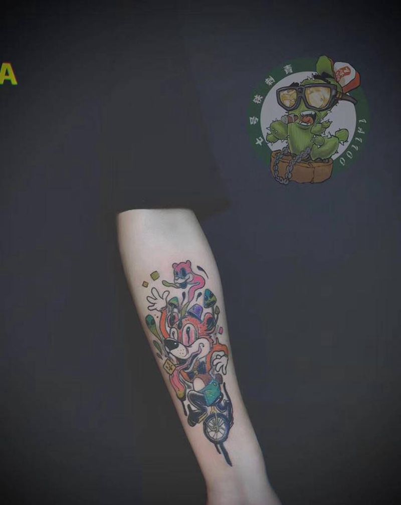 小彩纹身图片_手臂纹身图案