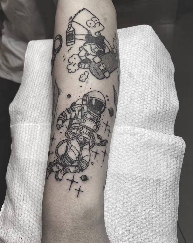 动漫小拼接纹身图片_手部手臂纹身图案