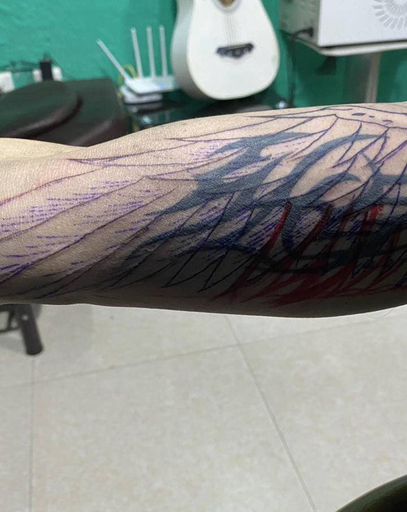 遮盖图腾纹身图片_手臂纹身图案