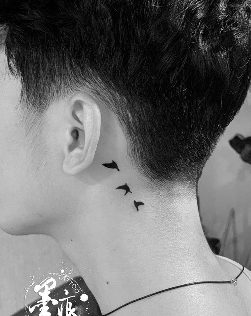 近日小作品纹身图片_手部腿部纹身图案