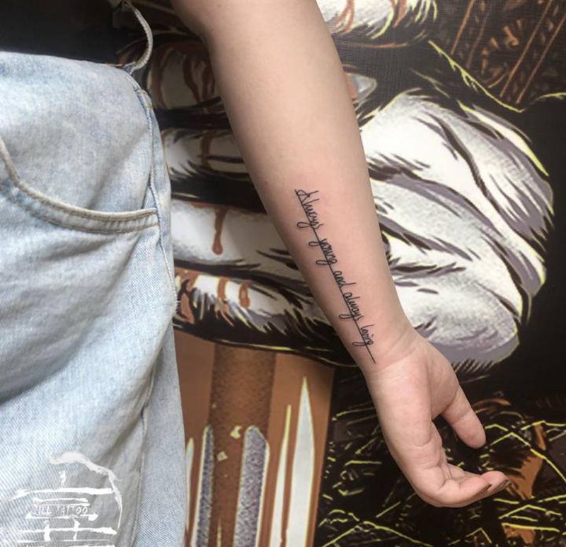 英文纹身图片_手臂纹身图案