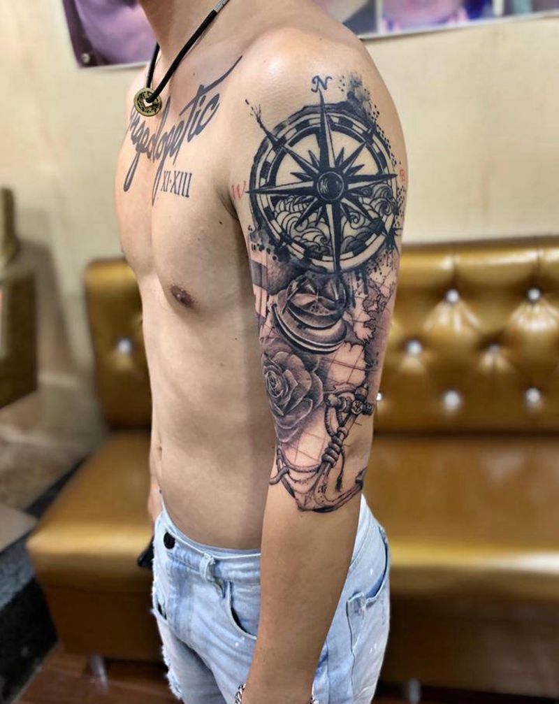 【花臂.添加】纹身图片_手臂手部欧美写实纹身图案