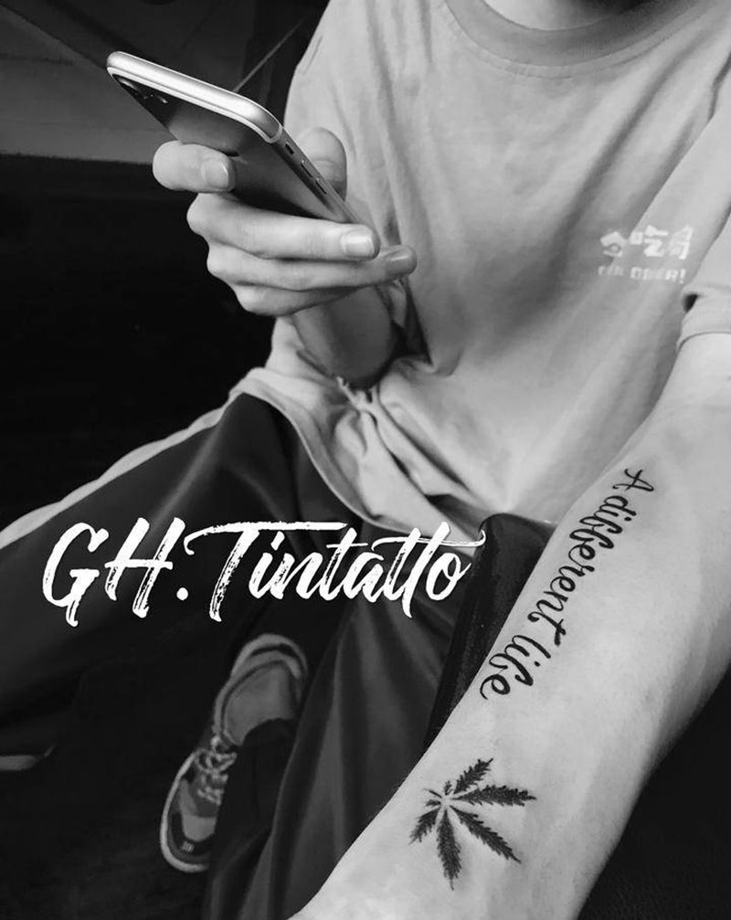 一些话语纹身图片_手臂小玩意纹身图案