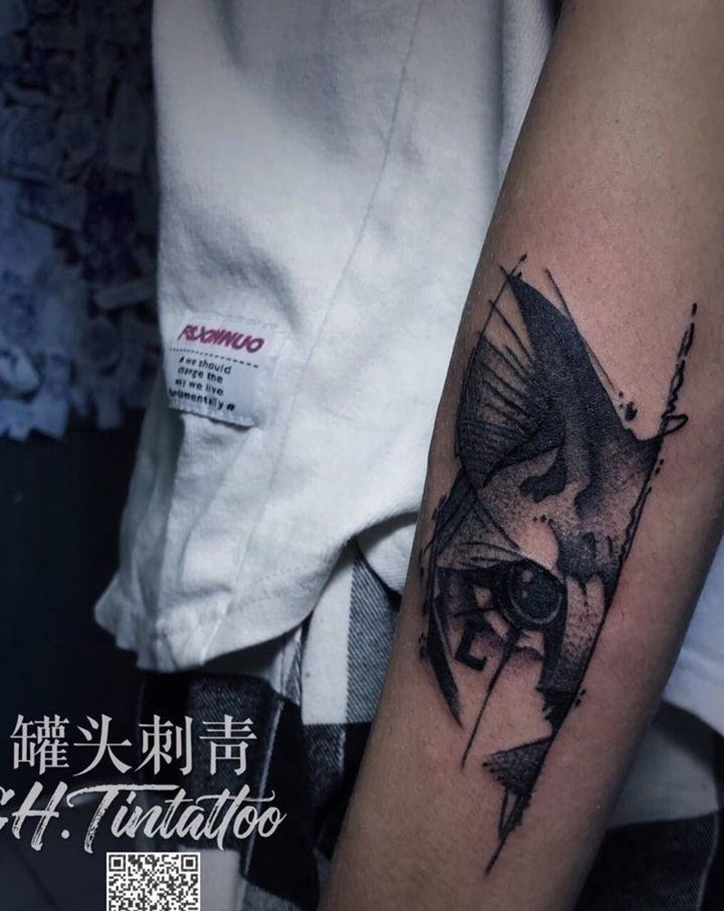 客人自带纹身图片_手臂点刺纹身图案